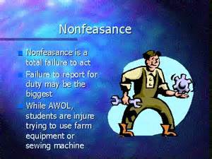definisyon nan nonfeasance