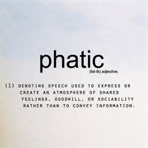 Määritelmä phatic