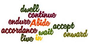 Definitions of abide