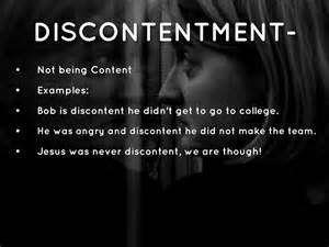 Definizione di discontentment