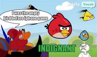 Definice indignant
