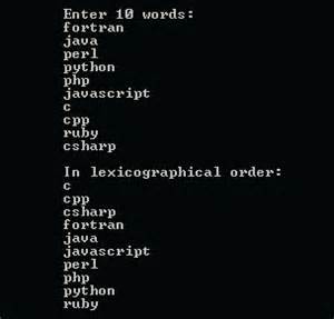 Definiția lexicographical