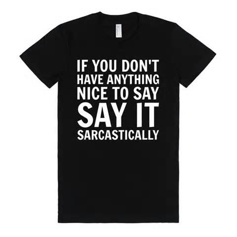Definizione di sarcastically