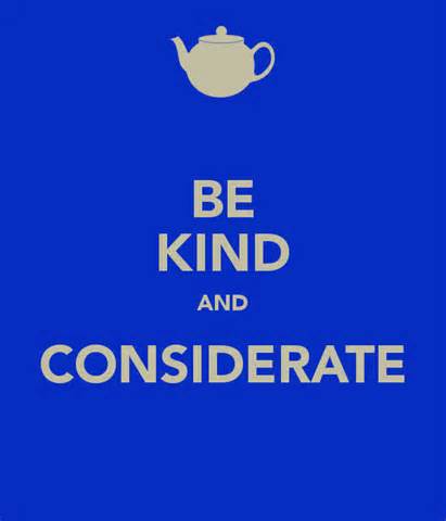 considerate تعريف