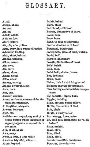 définition de glossary